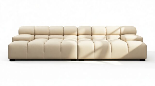 The Tufty Outdoor – Latte Performance Weave (Outdoor), Extra Deep Sofa