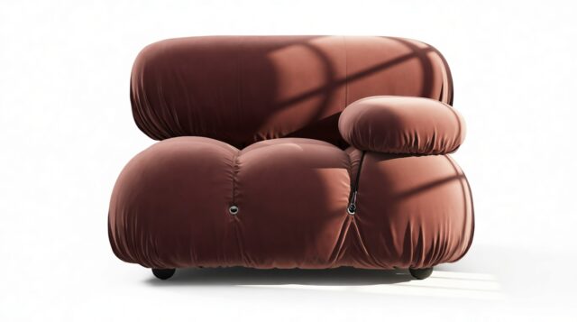 The Bellini – Maroon Velvet, Right Arm