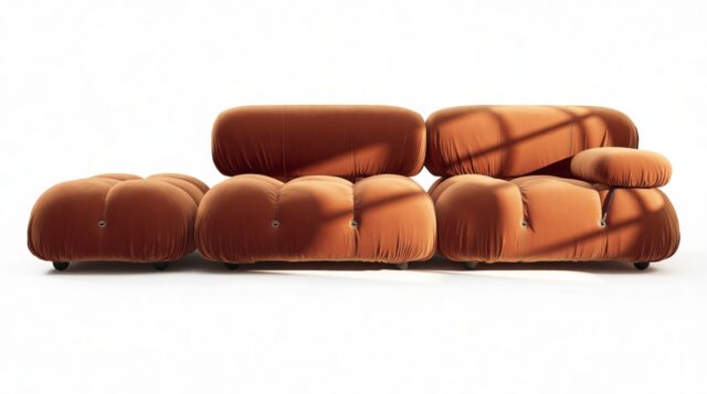 The Bellini – Spice Velvet, Open End Sofa (Left)