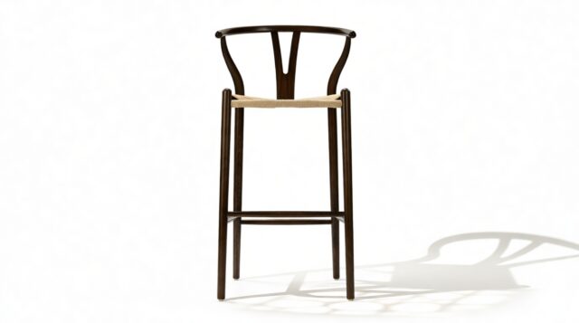 The Wish – Dark Walnut, Bar Stool