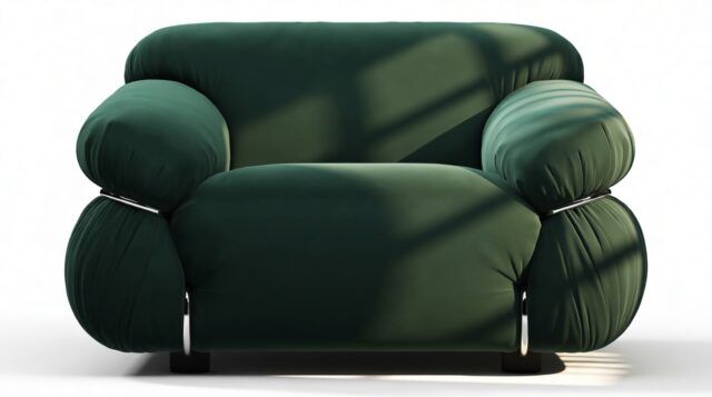 The Sesann – Deep Pine Velvet, Lounge Chair