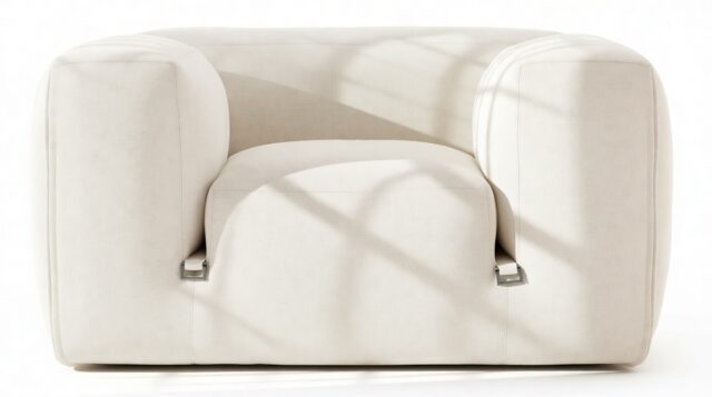 The Le Mura – Natural Linen, Lounge Chair