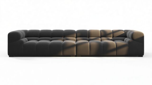 The Tufty – Ink Brushed Weave, Extra Large Sofa – Sectional