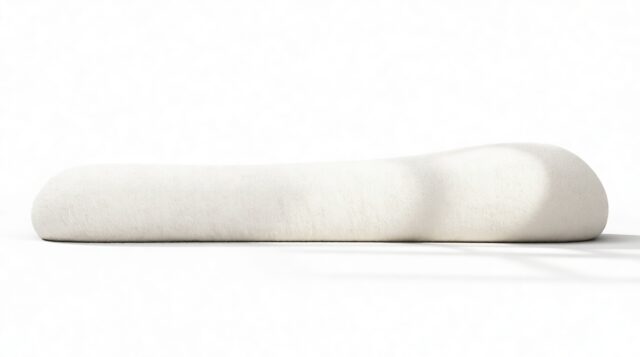 The On the Rocks – White Textured Chenille, Backrest