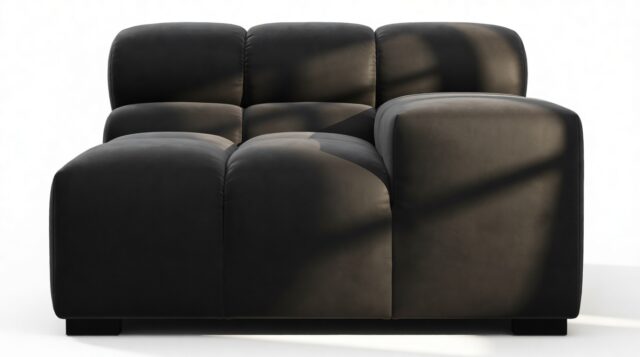 The Tufty – Black Velvet, Armrest (Right)