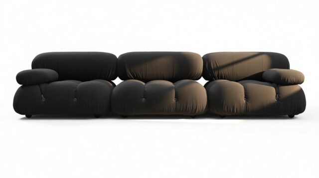 The Bellini Outdoor – Black Performance Weave (Outdoor), Three Seater Sofa