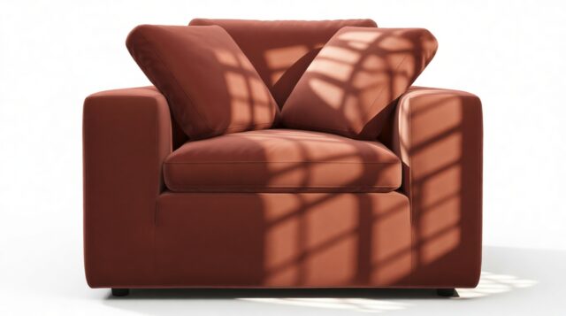 The Ciel – Cinnamon Velvet, Lounge Chair