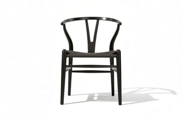 The Wish – Black with Black Seat, Dining Chair