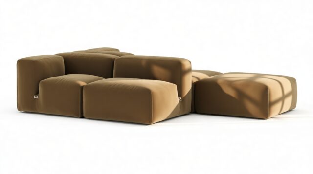 The Le Mura – Old Gold Velvet, Dual Aspect (Right)