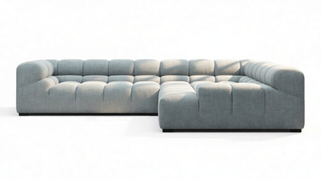 The Tufty – Cerulean Chenille, Corner (Right) – Sectional