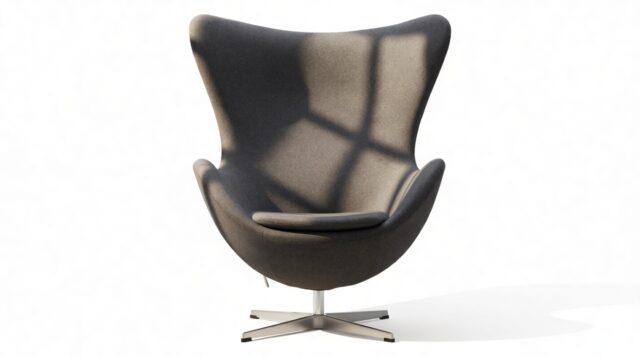 The Jacobsen – Dark Gray Wool, Lounge Chair