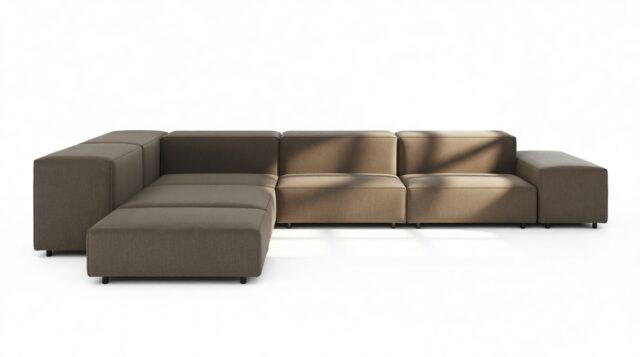 The Extrasoft – Coffee Brushed Weave, Corner (Left)