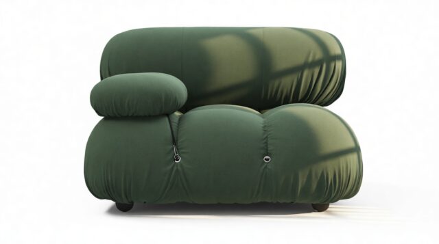 The Bellini – Evergreen Brushed Weave, Left Arm