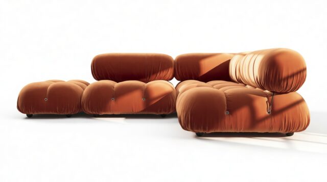 The Bellini – Spice Velvet, Sectional (Small Right Corner)