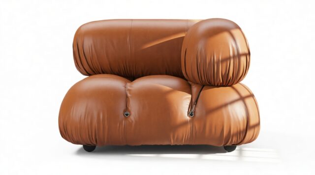 The Bellini – Tan Premium Leather, Right Corner