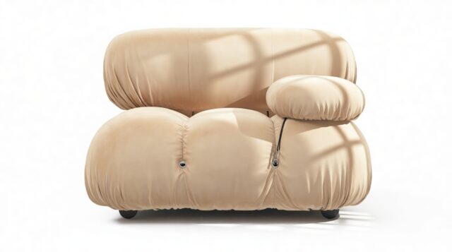 The Bellini – Ecru Velvet, Right Arm