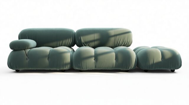 The Bellini – Jadeite Luxe Velvet, Open End Sofa (Right)