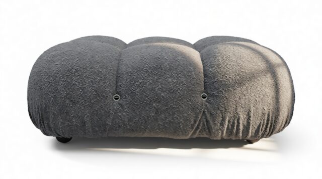 The Bellini – Gray Boucle, Ottoman