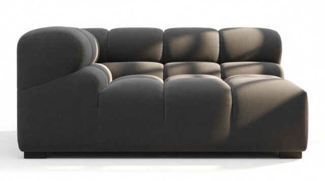 The Tufty – Ink Brushed Weave, Large Corner (Left)