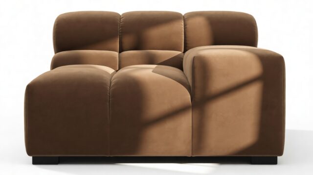 The Tufty – Mocha Velvet, Armrest (Right)