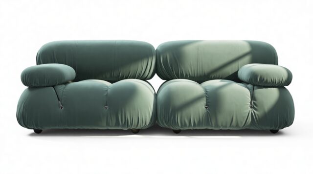 The Bellini – Jadeite Luxe Velvet, Two Seater Sofa