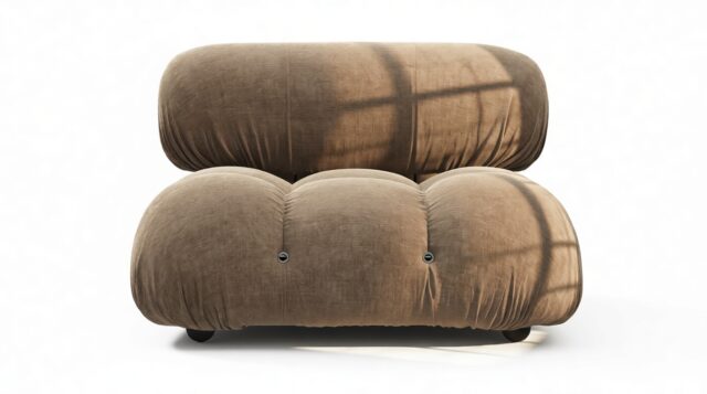 The Bellini – Cappuccino Brown Chenille, Armless Module
