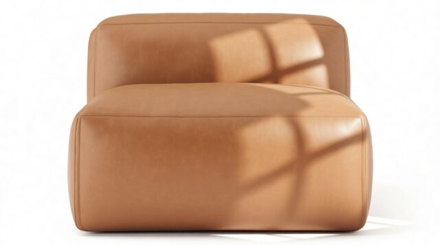 The Le Mura – Tan Vegan Leather, Armless