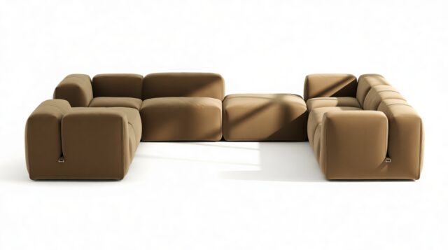 The Le Mura – Old Gold Velvet, Eight Seater (Right)