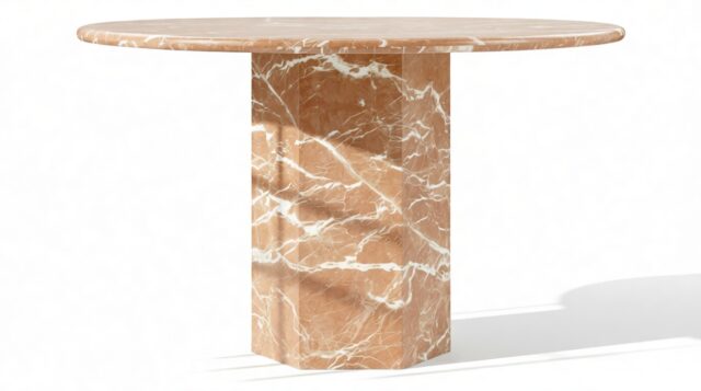 The Saga – Rojo Alicante, 47in Round Dining Table