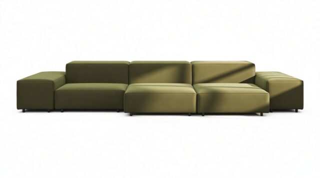 The Extrasoft – Spruce Luxe Velvet, Three Seater Sofa (Left)