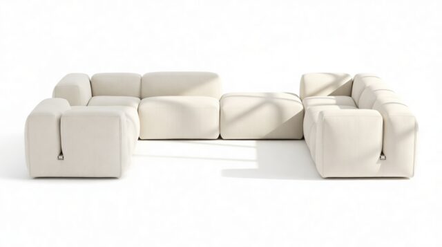 The Le Mura – Natural Linen, Eight Seater (Right)