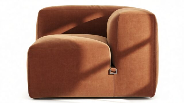 The Le Mura – Rust Chenille, Right Arm