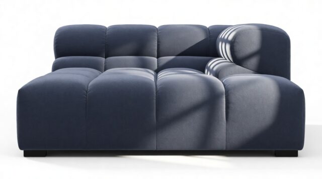 The Tufty – Royal Blue Wool, Deep Corner Half (Right)