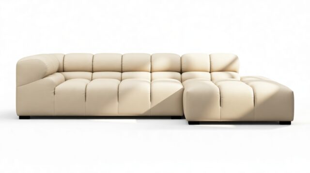 The Tufty Outdoor – Latte Performance Weave (Outdoor), Small L (Right)