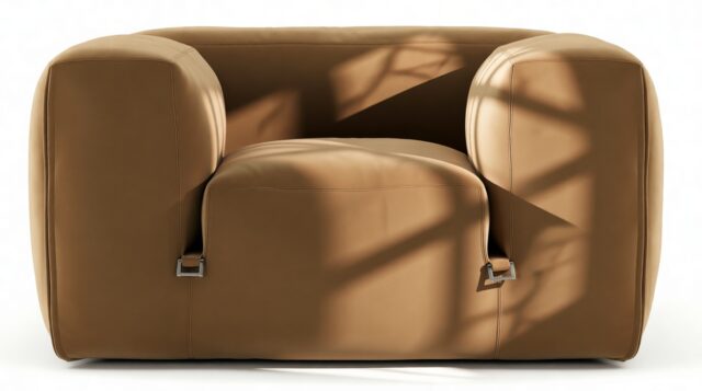 The Le Mura – Old Gold Velvet, Lounge Chair