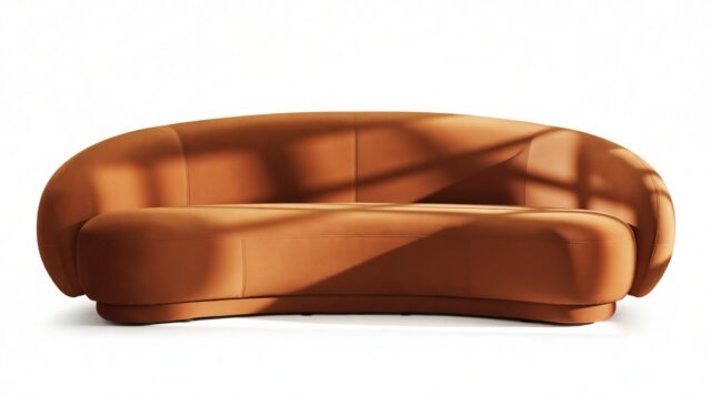 The Julep – Burnt Orange Velvet, Sofa