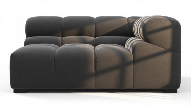 The Tufty – Ink Brushed Weave, Large Corner (Right)