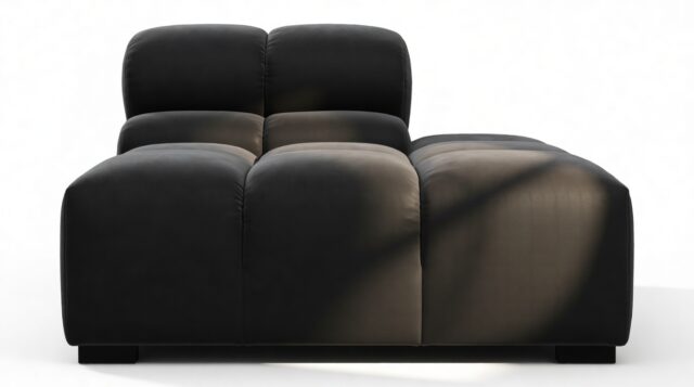 The Tufty – Black Velvet, End Armless (Right)