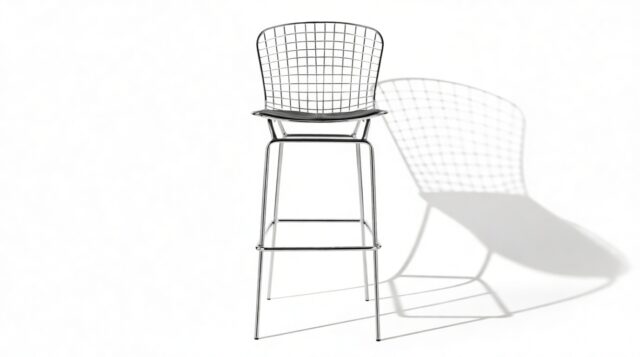 The Bertie – Chrome Frame, Bar Stool
