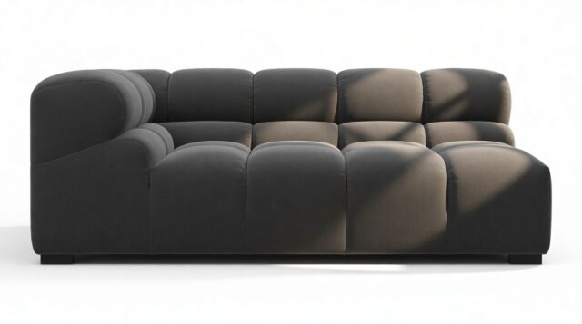 The Tufty – Ink Brushed Weave, Extra Large Corner (Left)