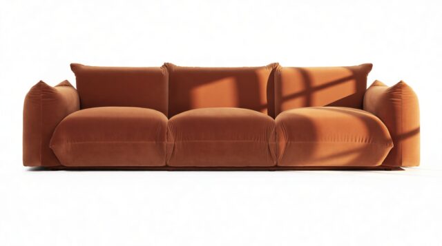 The Marenco – Spice Velvet, Three Seater Sofa