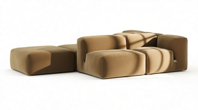 The Le Mura – Old Gold Velvet, Dual Aspect (Left)