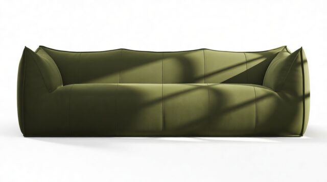 The Bambole – Thyme Luxe Velvet, Three Seater Sofa