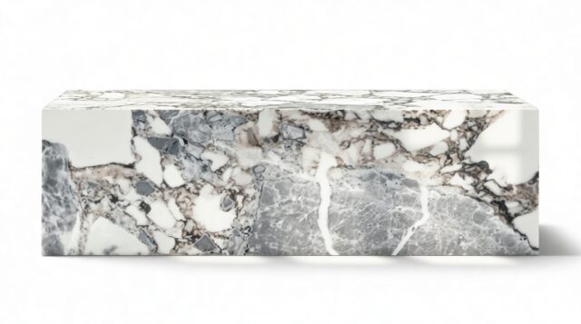 The Plinth – Modellato Marble, Coffee Table
