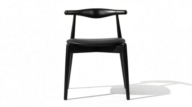 The Elbow – Black, Dining Chair (Standard)