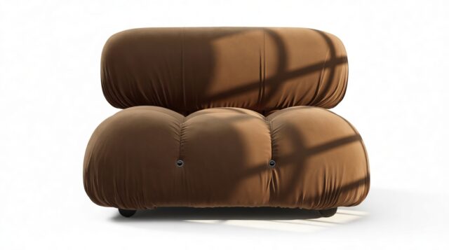 The Bellini – Mocha Velvet, Armless Module