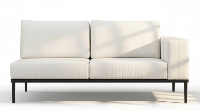 The Marzio – Shell Performance Weave, Two Seater Sofa (Right Arm)