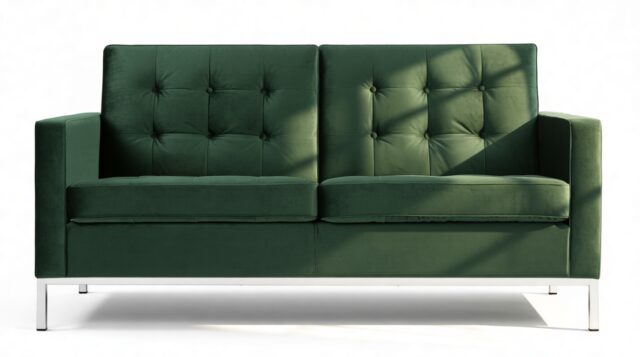 The Florence – Emerald Green Velvet, Two Seater