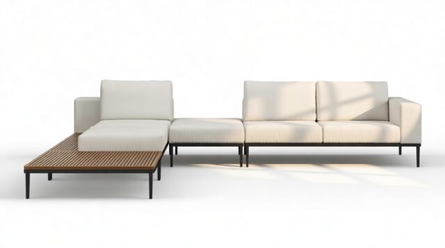 The Marzio – Shell Performance Weave, Sectional (Left Chaise)