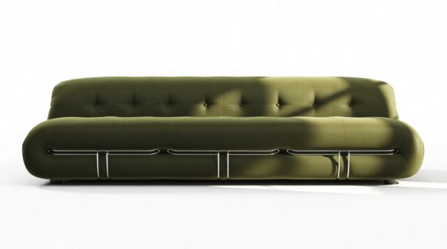 The Soriana – Thyme Luxe Velvet, Three Seater Sofa